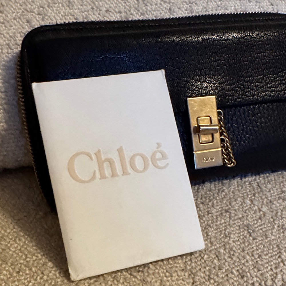 Chloe Black Wallet with Gold Accent - Picture 7 of 7